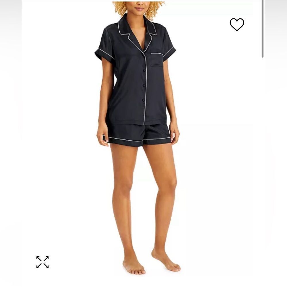 INC Core Fixture Deep Black Pajamas Size Medium
